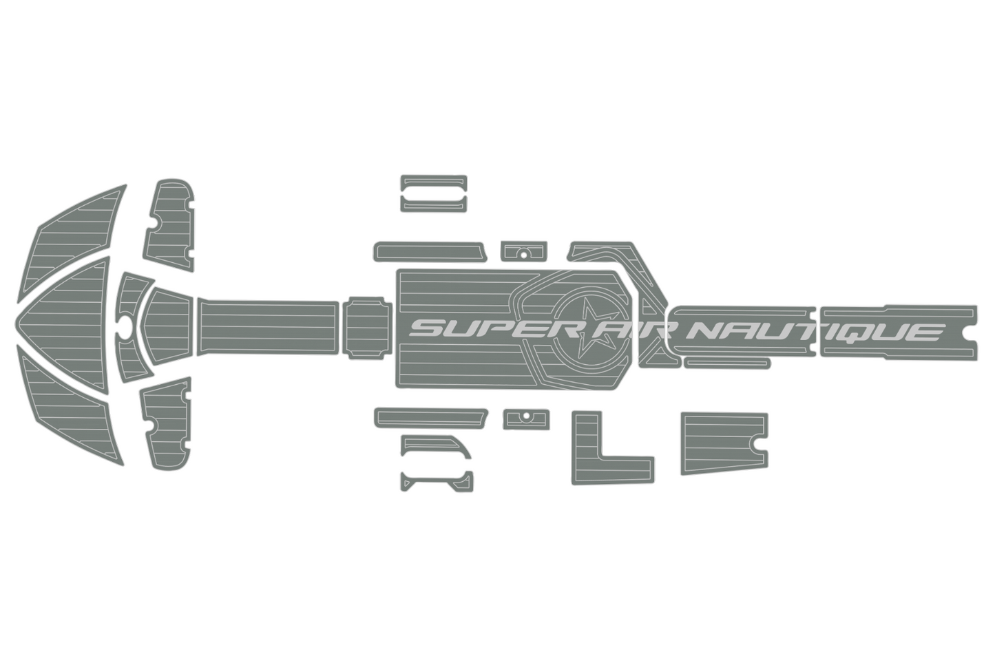 2010 Nautique 230 Super Air Anti-slip Custom mat EVA faux teak marine flooring