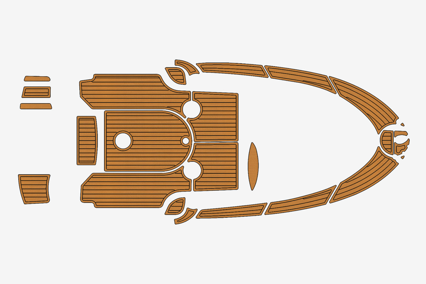 2003 Quicksilver 620 Marine teak deck EVA Foam Boat flooring