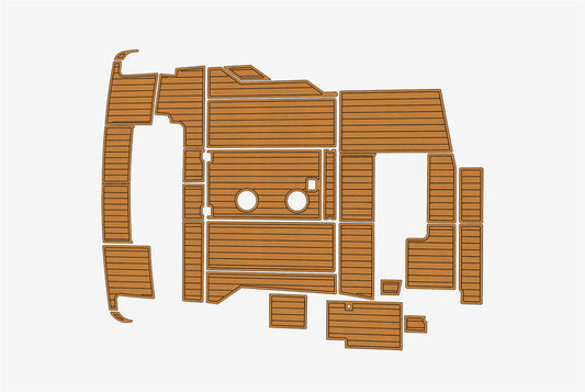 2001 Wellcraft 3600 Martinique Marine teak deck seadek EVA Foam Boat flooring