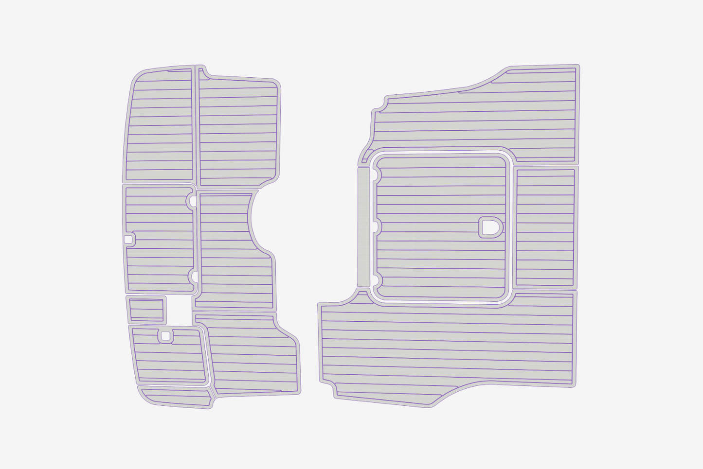 2000-2007 Cranchi 40 Atlantique Cockpit Swim platform 1/4"6mm EVA Foam mat floor