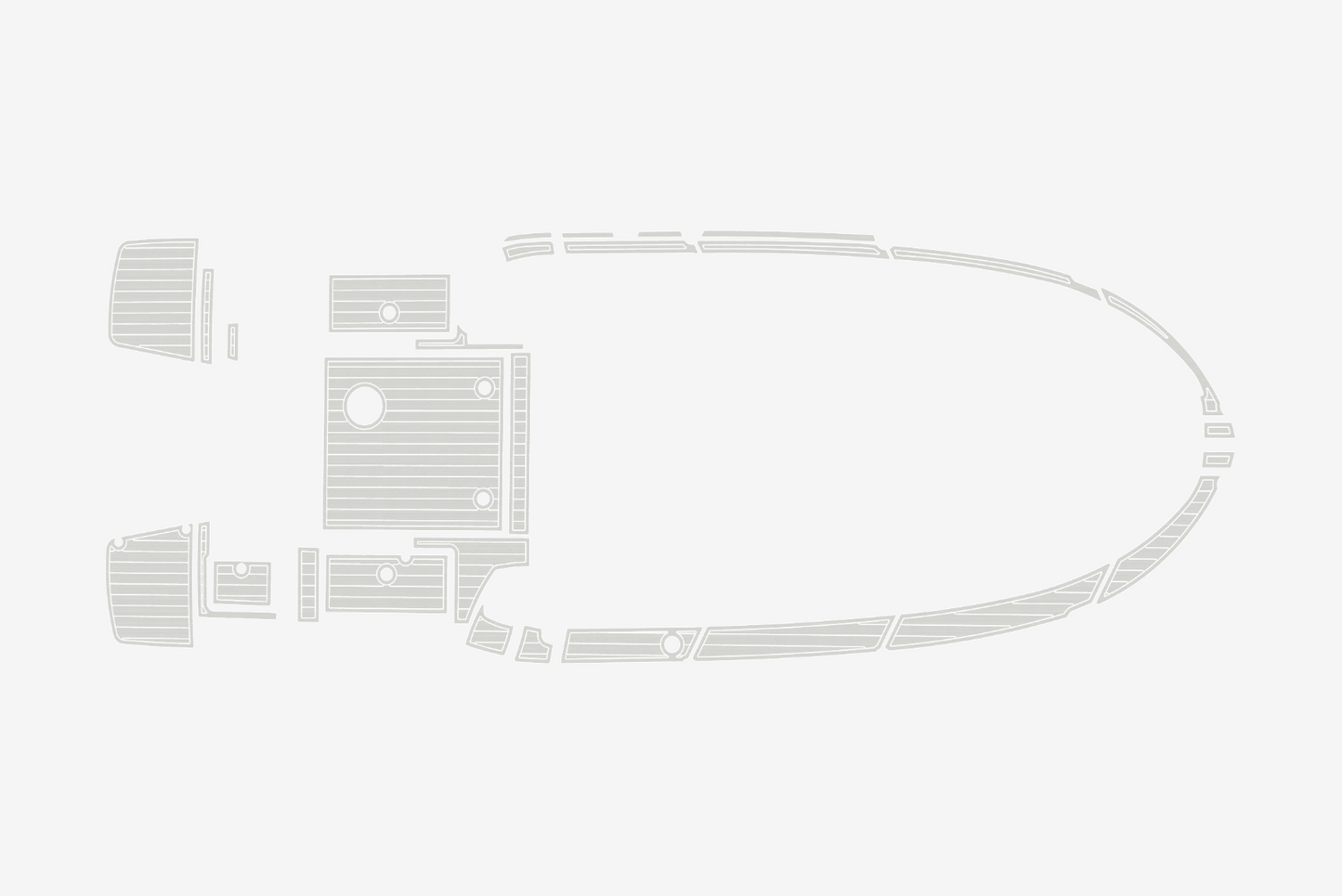 2022 Beneteau Antares 8 Cockpit SP BOW 1/4"6mm EVA foam faux MAT floor