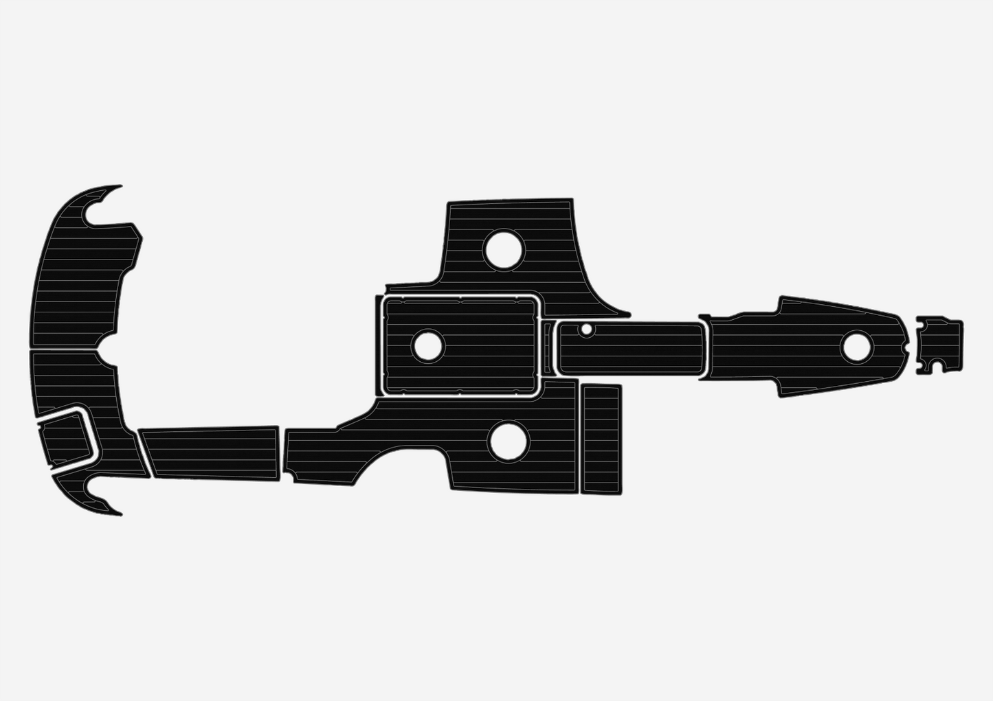 2006-2010 Formula 240 BR Cockpit Swim platform bow 1/4"6mm EVA foam faux floor
