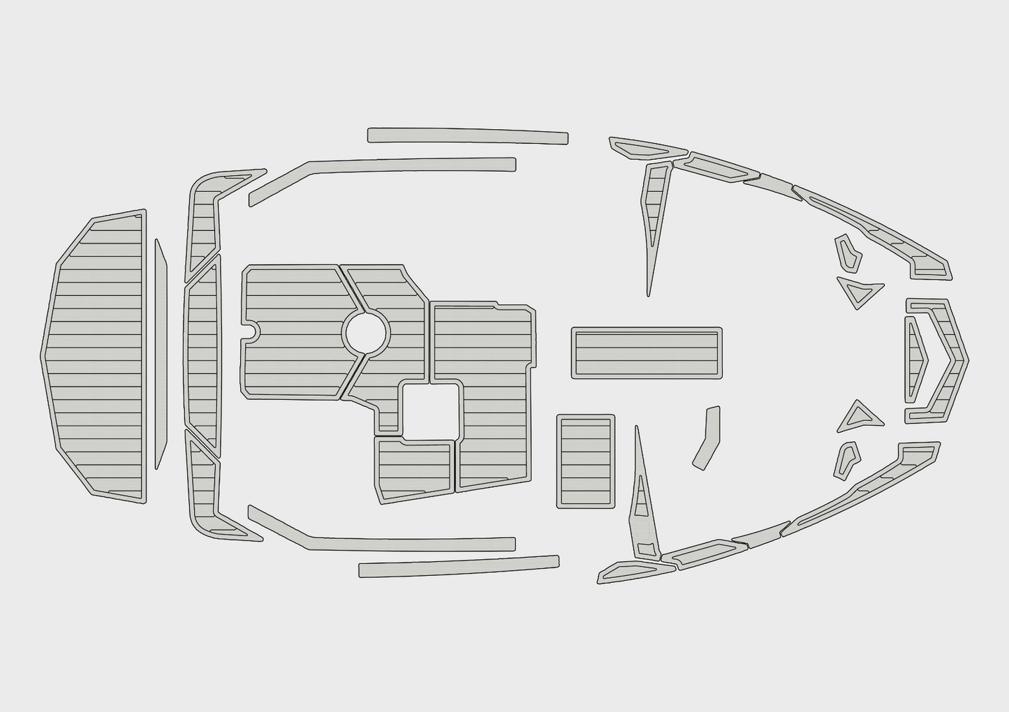 2017-2019 Supreme S202 Cockpit Swim platform 1/4"6mm EVA Foam faux mat floor