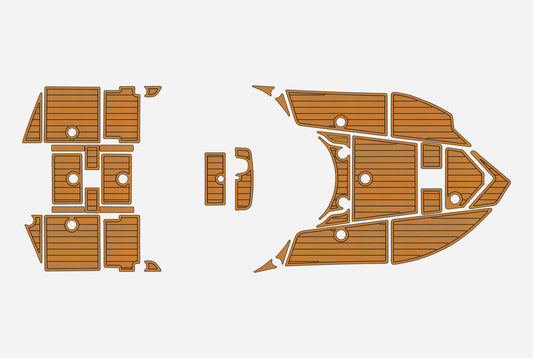 2017 Epic 23 SC Cockpit Swim platform 1/4" 6mm EVA Teak Deck floor