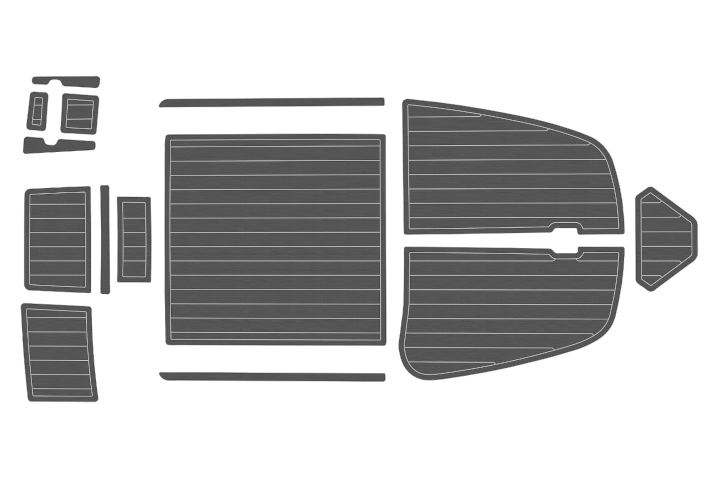2001-2008 Bella 655 Marine teak deck EVA Foam Boat fuax foam mat flooring