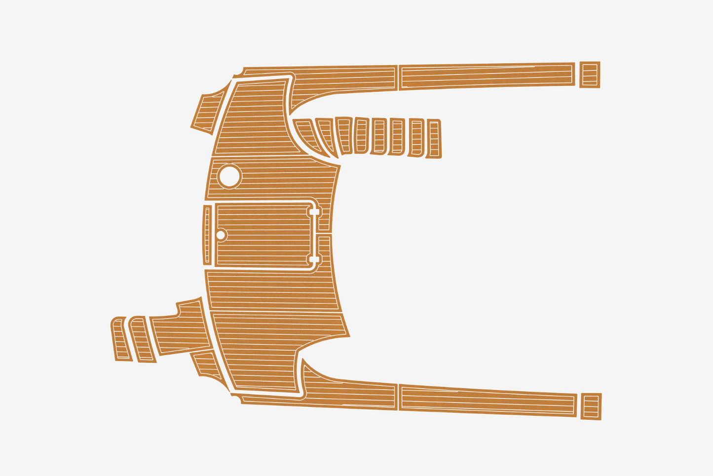 2004-2006 Marquis 59 Cockpit 1/4"6mm EVA Foam faux mat floor