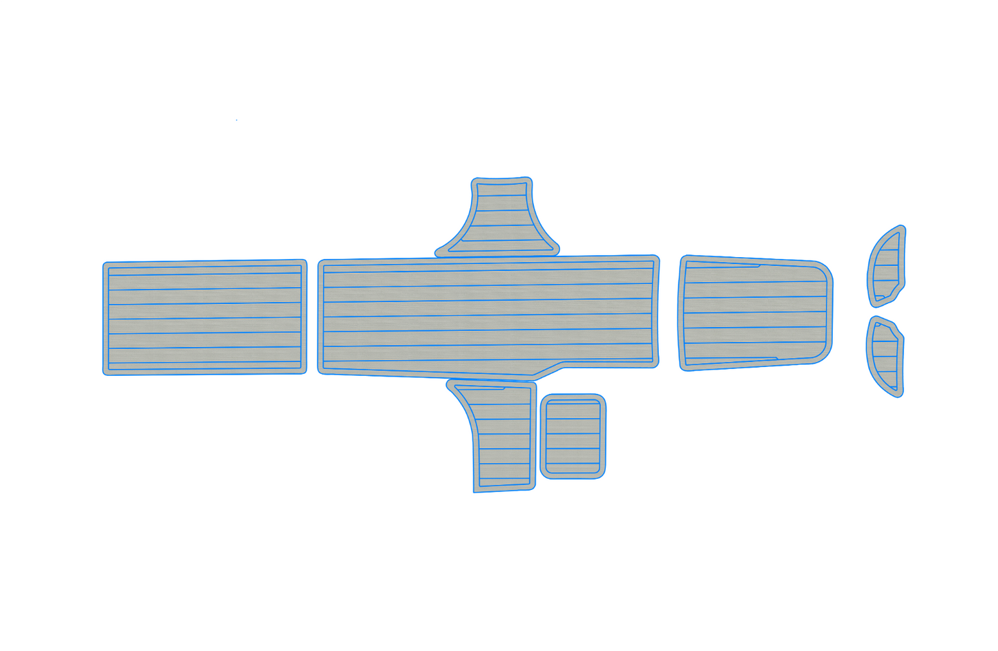 2015-2017 Bayliner Element XL Cockpit swim platform 1/4" 6mm EVA foam floor