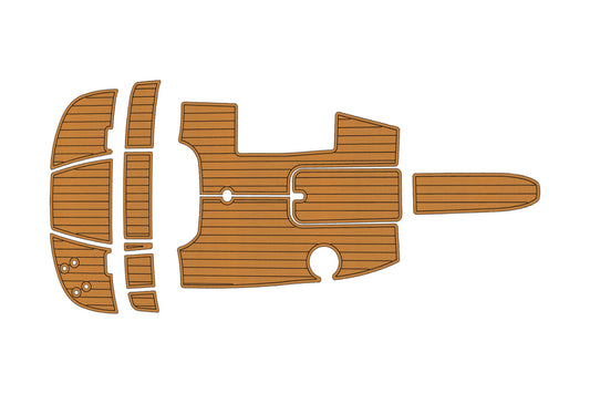 2010-2016 Bayliner 185 BR Cockpit Swim platform 1/4" 6mm EVA faux teak mat Floor