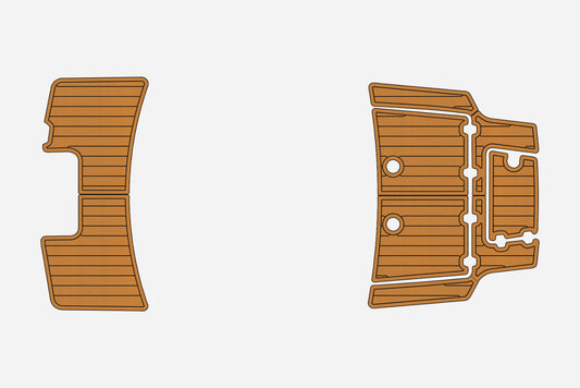 2023-2024 Mako Pro Skiff Deck Anti-slip mat Custom EVA faux teak marine flooring