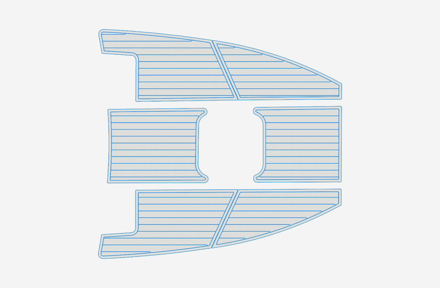 1999-2000 sea ray 290 Sundancer Bow 1/4"6mm EVA foam faux mat floor