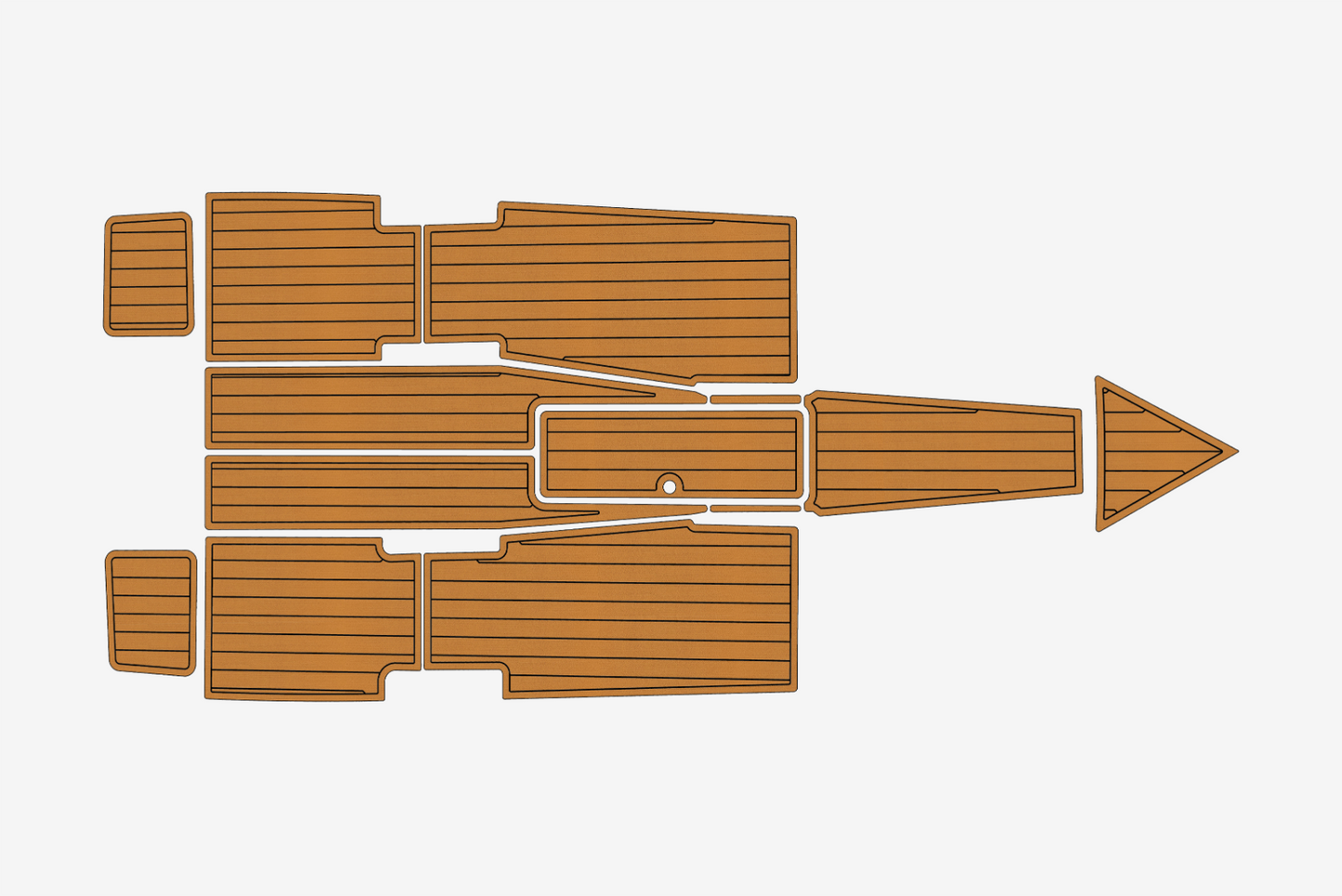2008 Eliminator 23 Marine teak deck EVA Foam Boat flooring