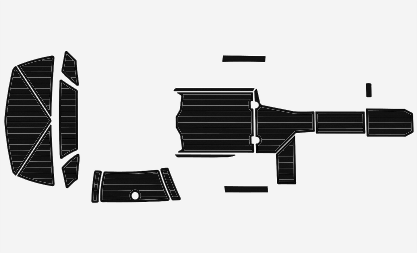2013-2016 TIGE R20 Cockpit Swim platform bow 1/4"6mm EVA foam faux mat floor