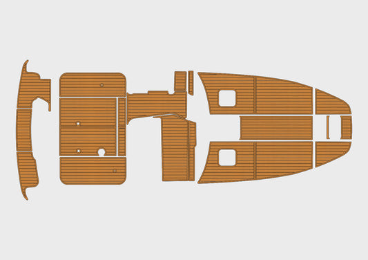 1994-1999 Sea Ray Sundancer 370 Cockpit Swim platform 1/4"6mm EVA Foam floor