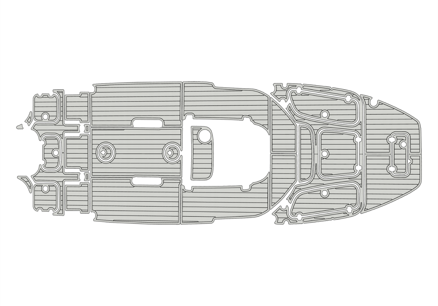 2018-2022 SEA HUNT BX25 FS Cockpit bow 1/4"6mm EVA Foam floor
