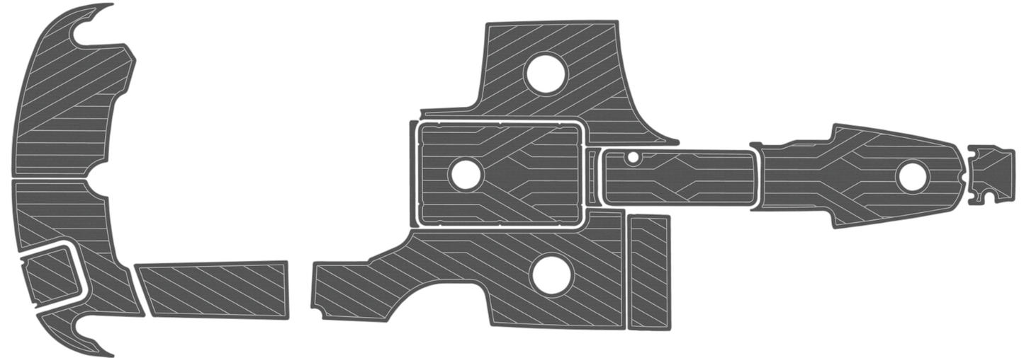 2007-2009 FORMULA 240BR Cockpit Swim platform BOW 1/4"6mm EVA foam floor