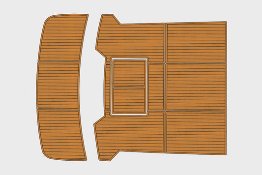 1988-1989 Pace 40 Sport Fisherman Cockpit Swim platform 1/4"6mm EVA Foam floor