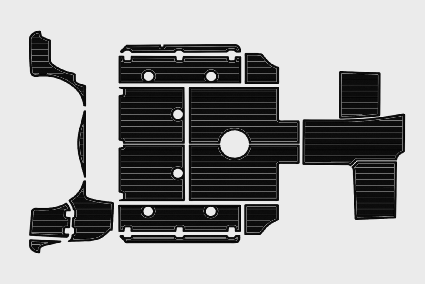 2017 Boston Whaler 285 Conquest Cockpit Swim platform 1/4"6mm EVA Foam mat floor