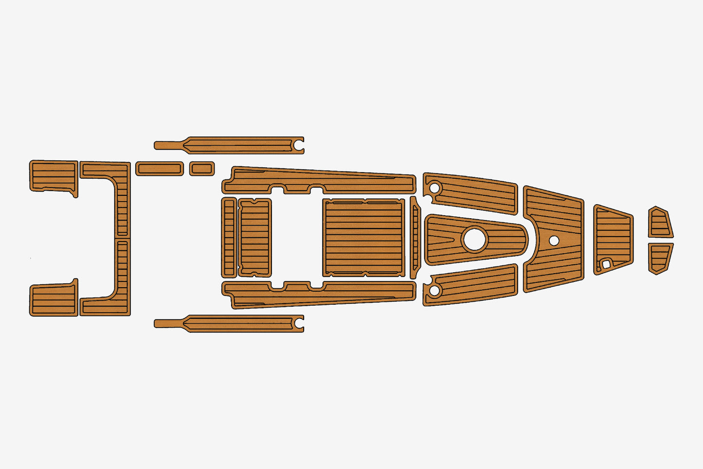 BWA 650 Platinum Marine teak deck EVA Foam Boat flooring