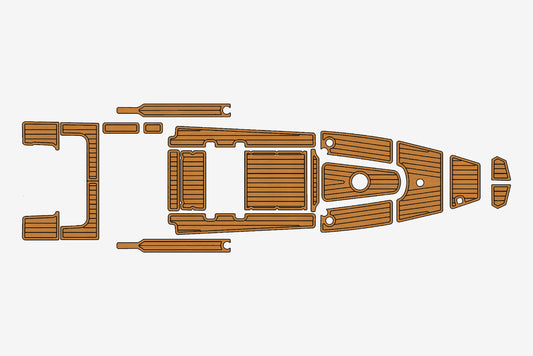 BWA 650 Platinum Marine teak deck EVA Foam Boat flooring