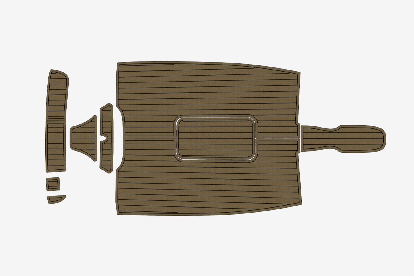 2003 Bayliner 175 Anti-slip mat Custom EVA marine deck flooring