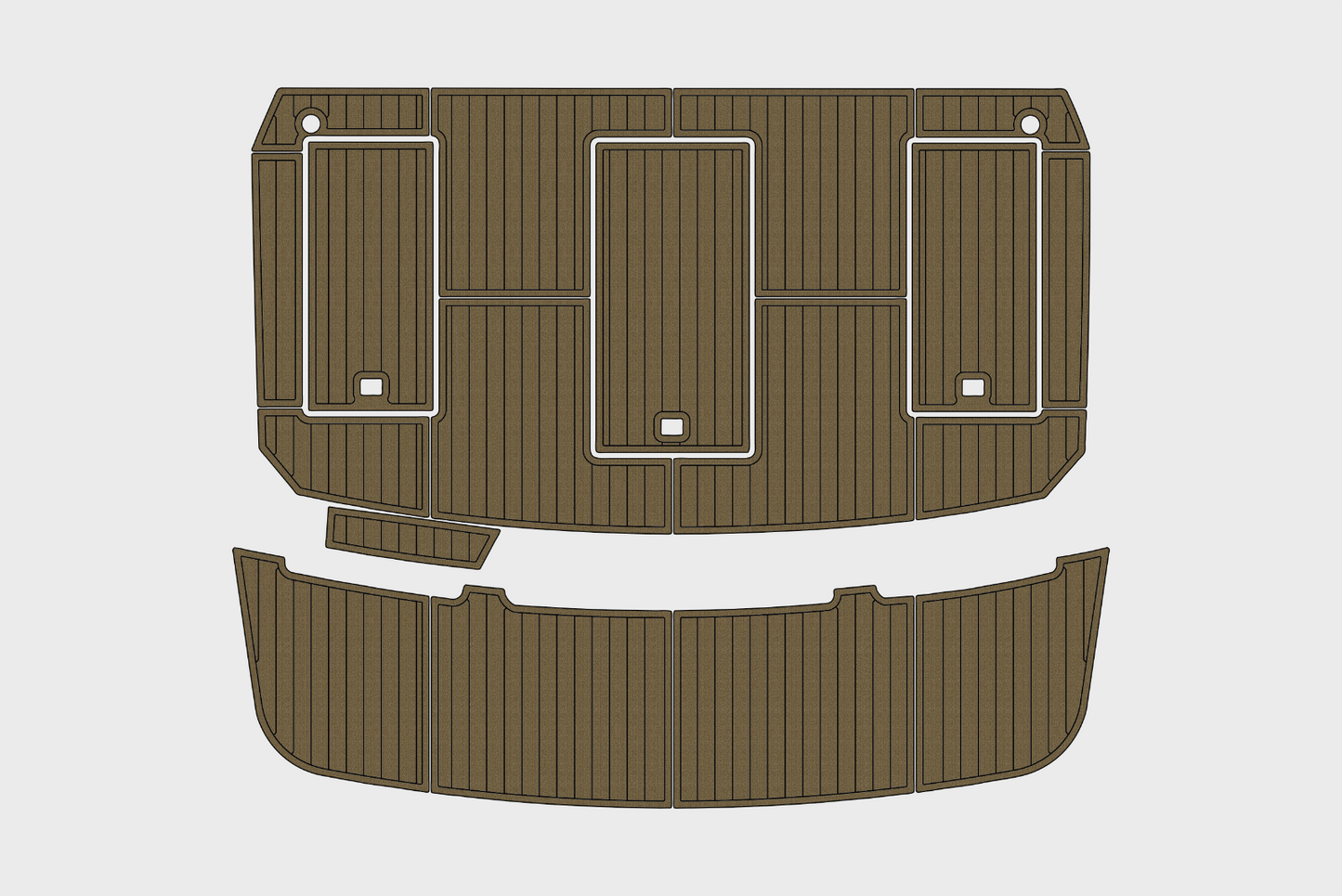 1986-1988 Carver 36 Mariner Cockpit Swim platform 1/4"6mm EVA Foam carpet floor