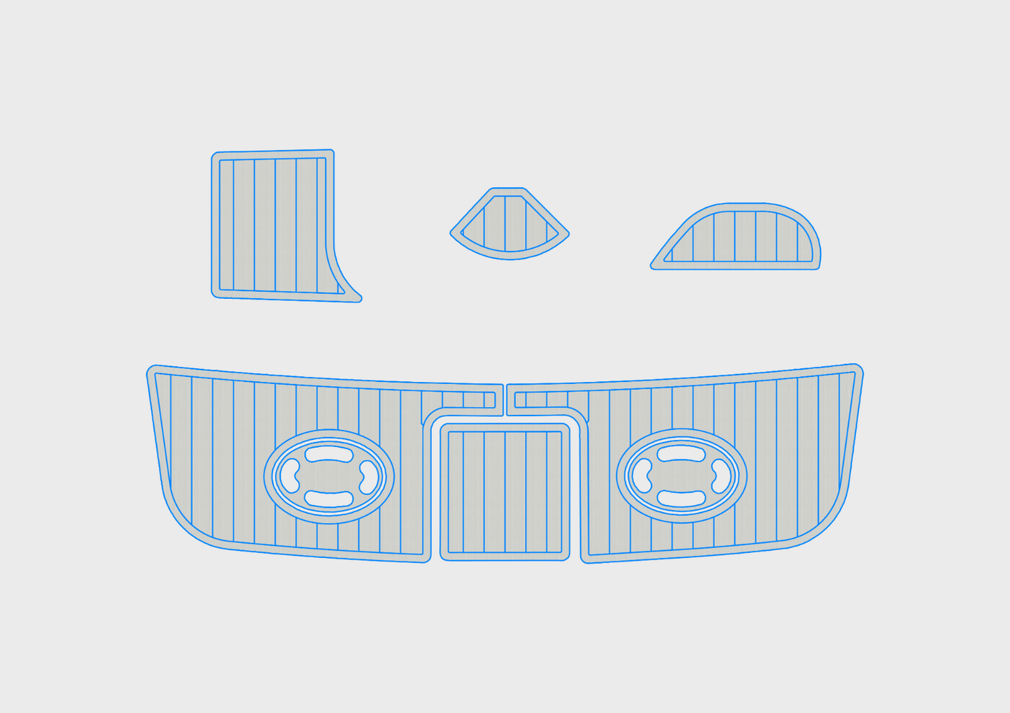 1997 SEA RAY 290 Swim platform 1/4"6mm EVA Foam floor