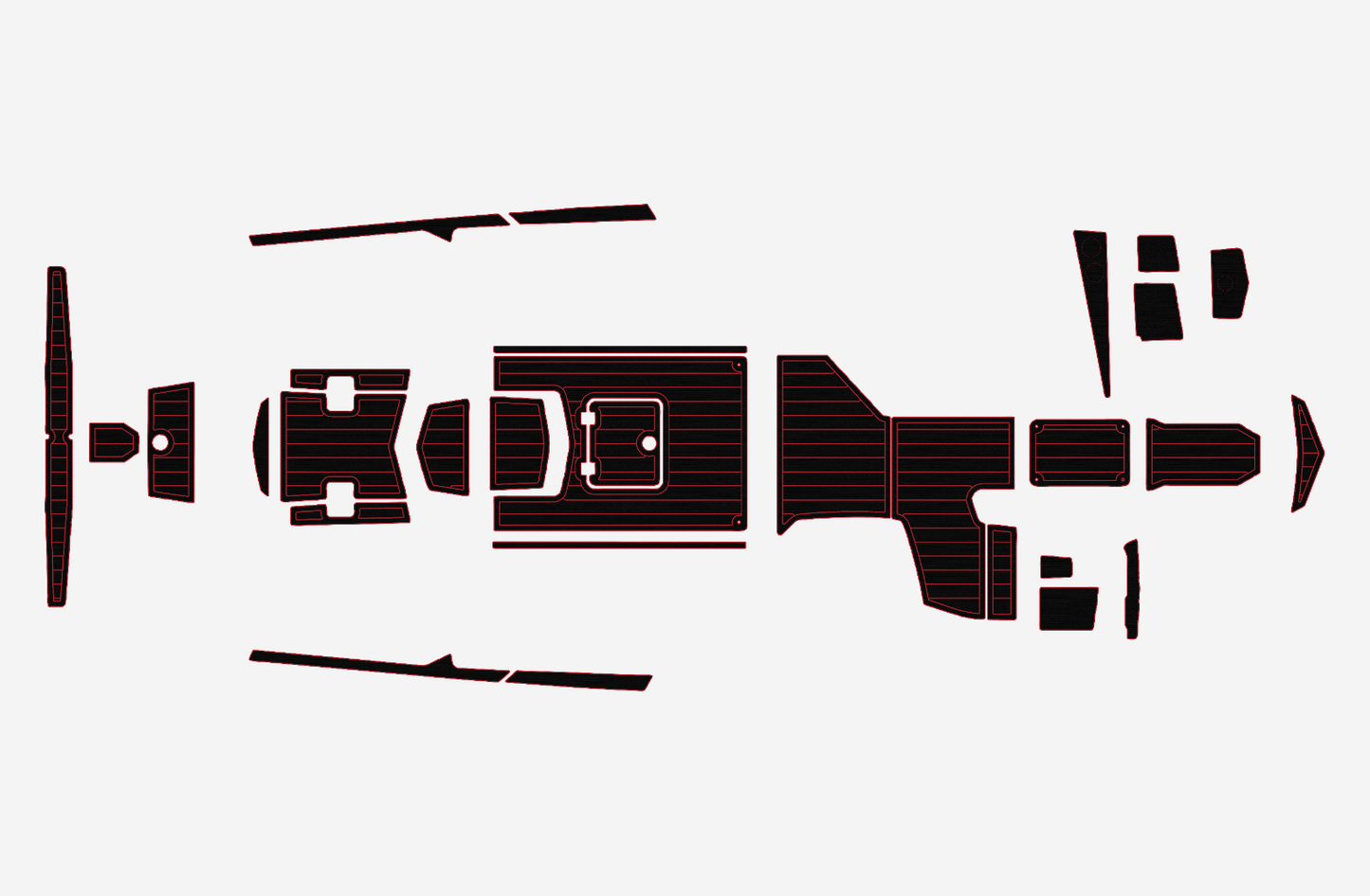 2019 TIGE ZX1 Cockpit Swim platform 1/4"6mm EVA foam faux MAT floor