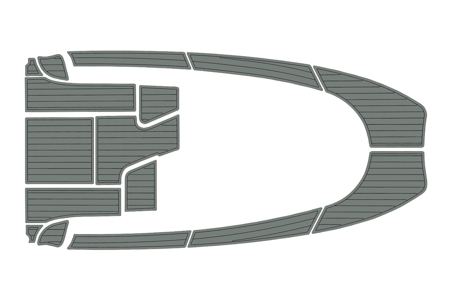 2004-2009 Aquador 23 WA Cockpit Swim platform bow 1/4"6mm EVA foam faux floor
