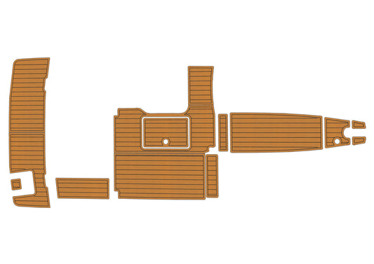 2012-2016 Bayliner 642 Swim platform cockpit 1/4" 6mm EVA faux teak Floor