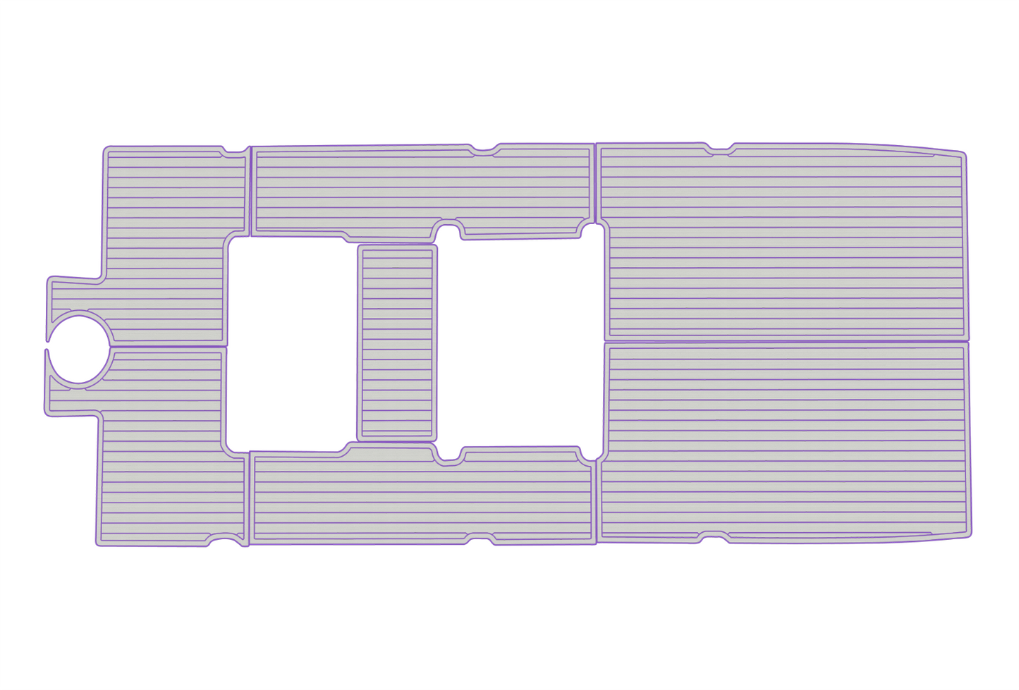 2016-2018 Carolina Skimmer 21 Cockpit 1/4"6mm EVA foam floor