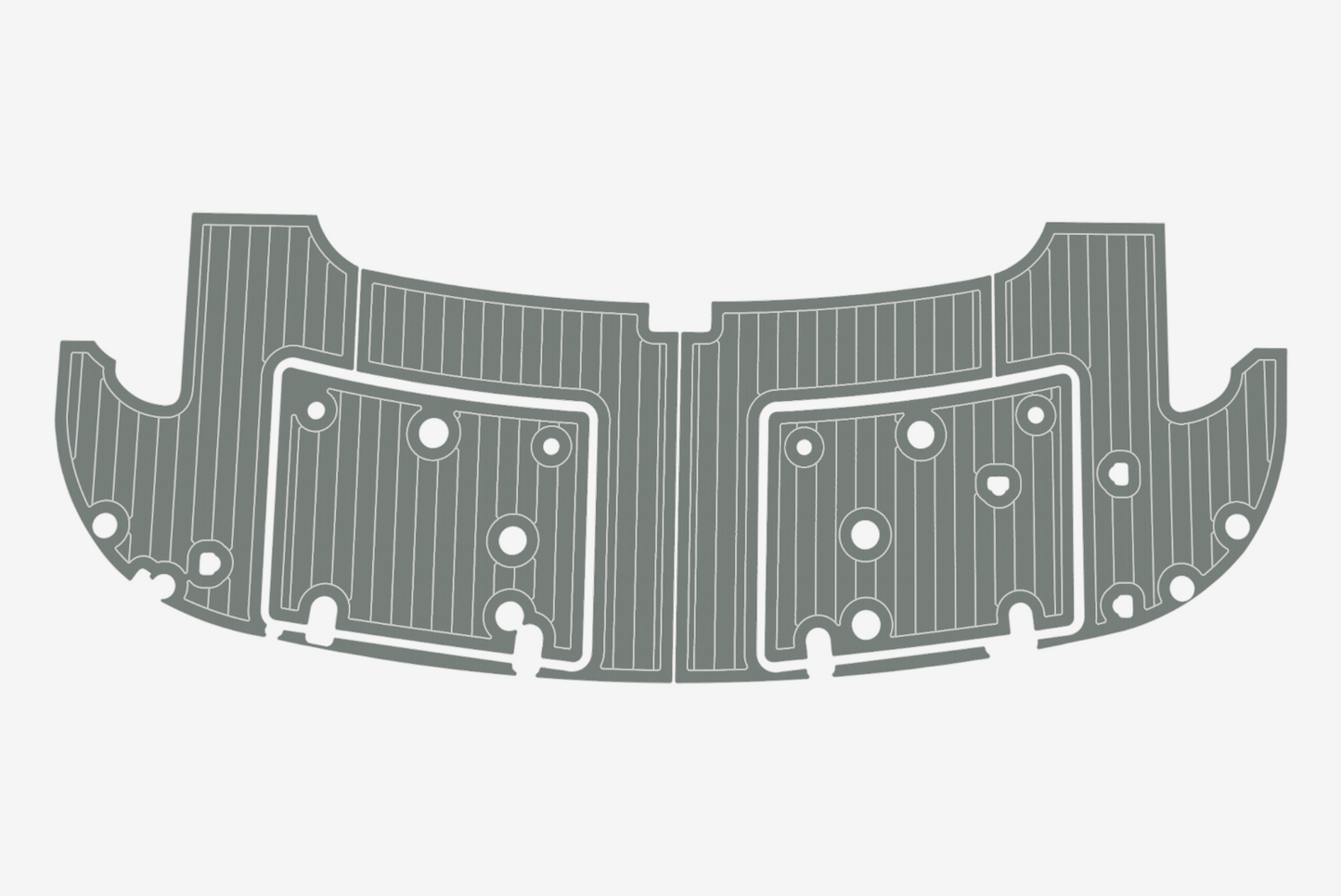 2004 Fairline 59 Cockpit Swim platform 1/4"6mm EVA Foam carpet marine floor