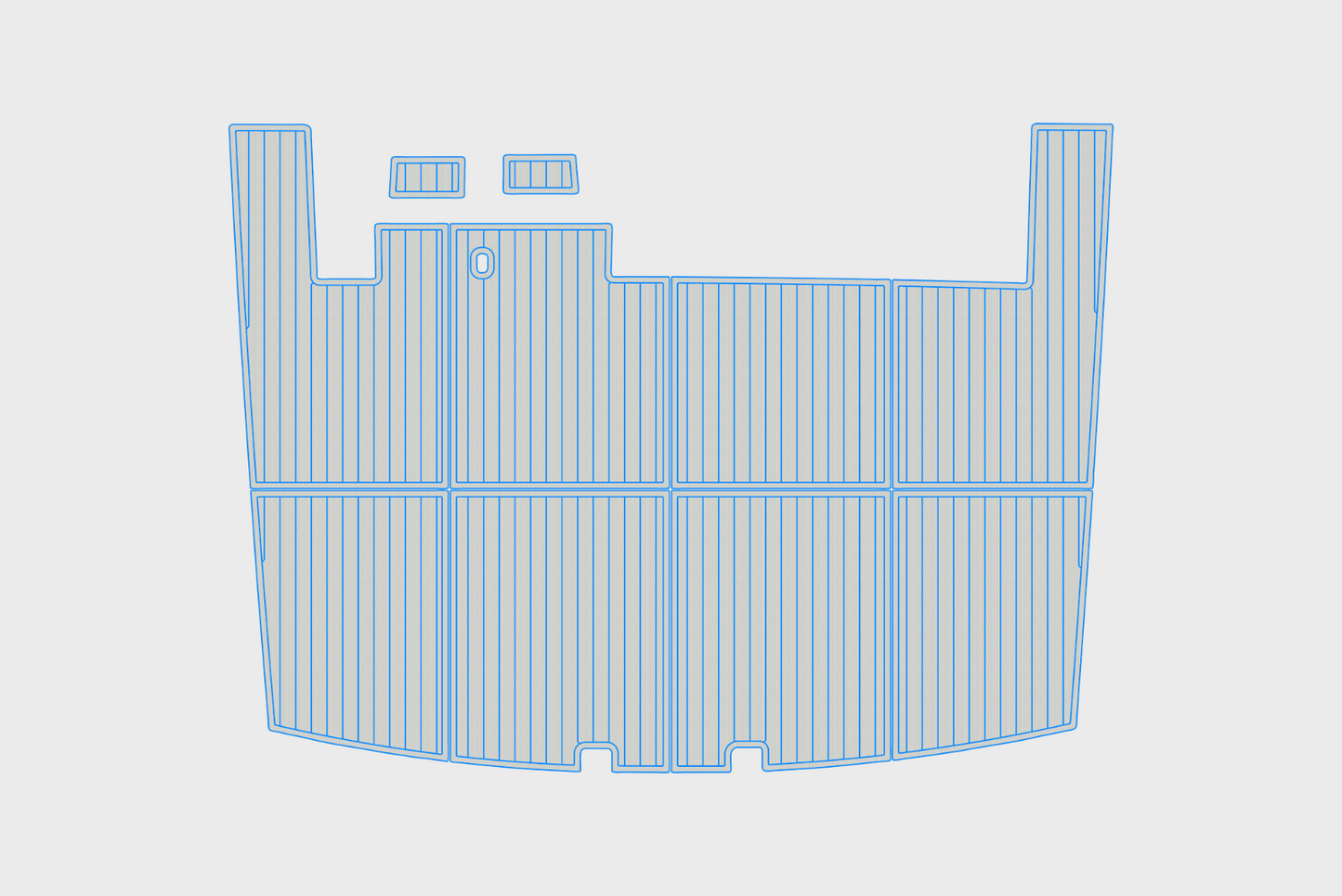 Tollycraft 54 Cockpit 1/4"6mm EVA Foam faux mat floor