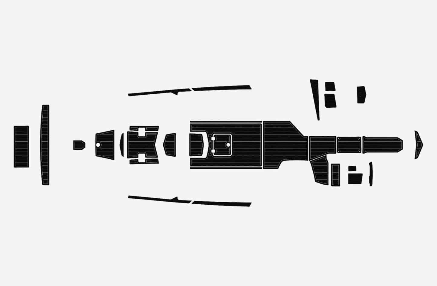 2019 TIGE ZX5 Cockpit BOW 1/4"6mm EVA foam faux Non-Slip MAT Marine floor