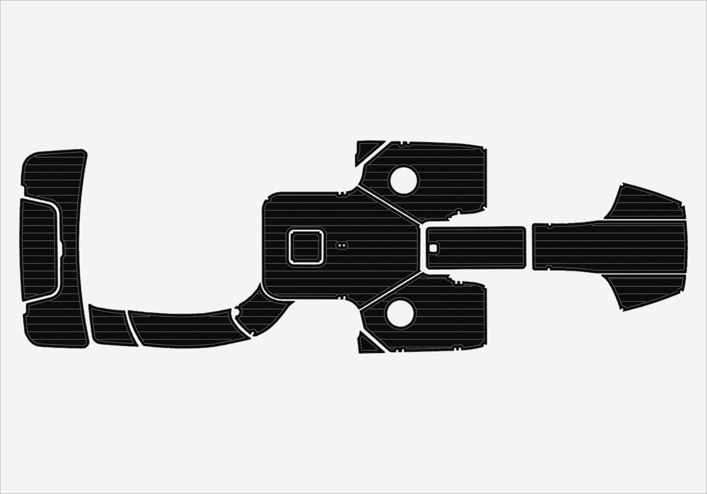 2014-2016 cobalt 242 Cockpit Swim platform 1/4"6mm EVA foam faux mat floor