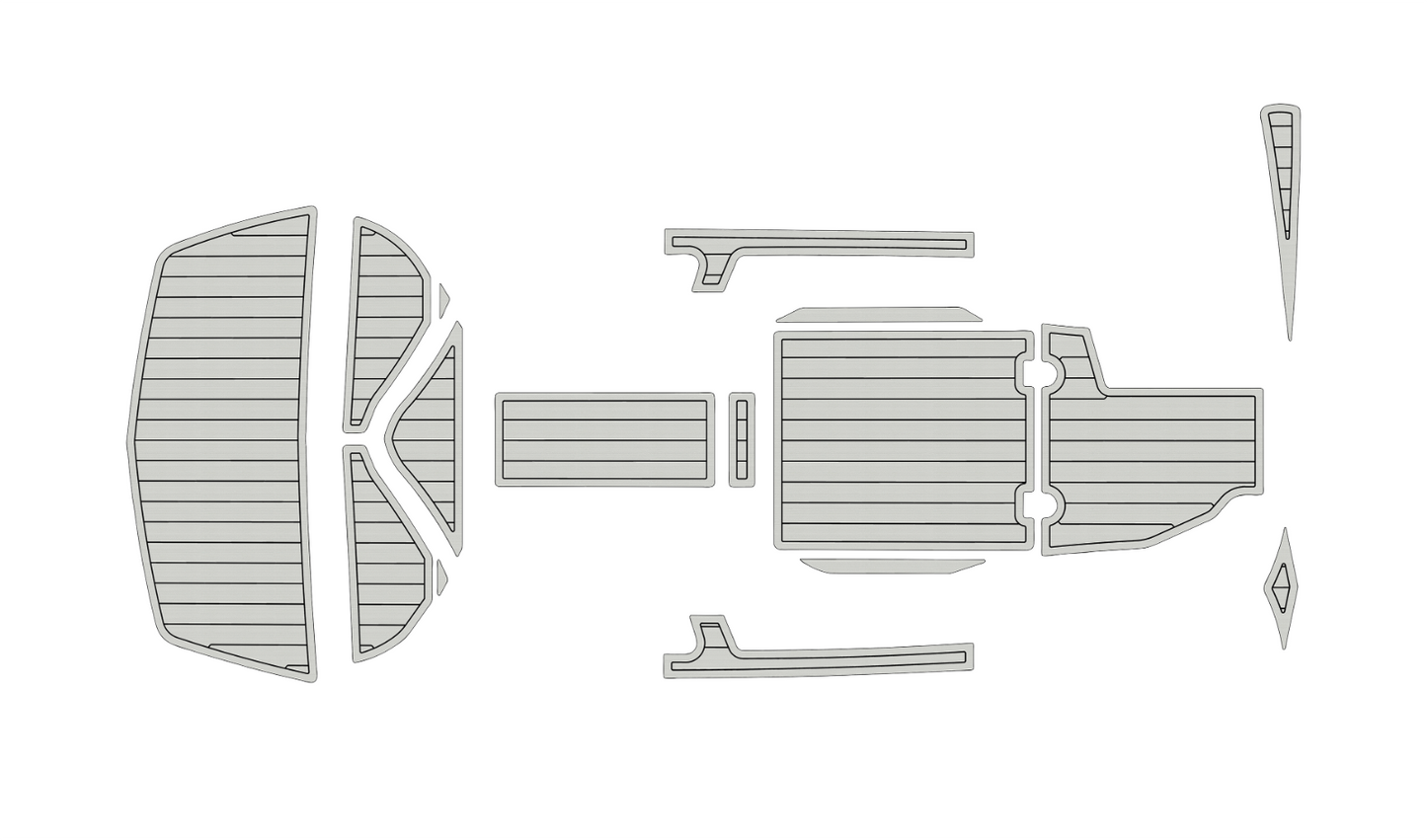 2012-2018 TIGE Z1 Cockpit Swim Platform 1/4"6mm EVA foam Faux teak mat floor