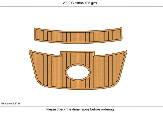 2002 Glastron 195 glsx Cockpit Swim Platform 1/4" 6mm EVA Foam FAUX floor