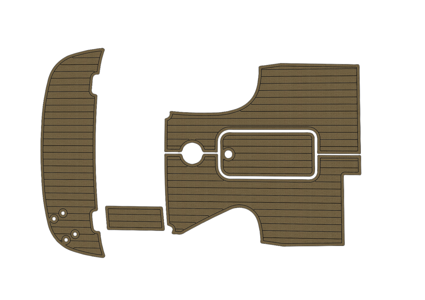 2010-2013 Bayliner 702 Cockpit Swim platform 1/4" 6mm EVA foam floor