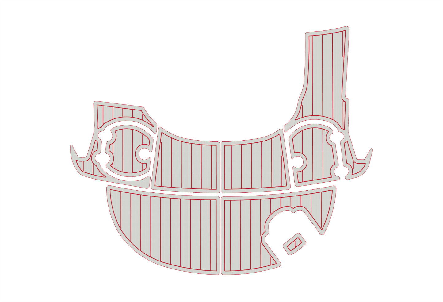 2011-2018 Monterey 204 FS BR Swim platform 1/4"6mm EVA Foam faux floor
