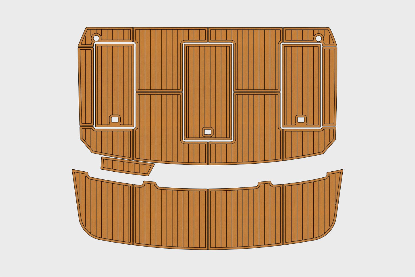 1986-1988 Carver 36 Mariner Cockpit Swim platform 1/4"6mm EVA Foam carpet floor