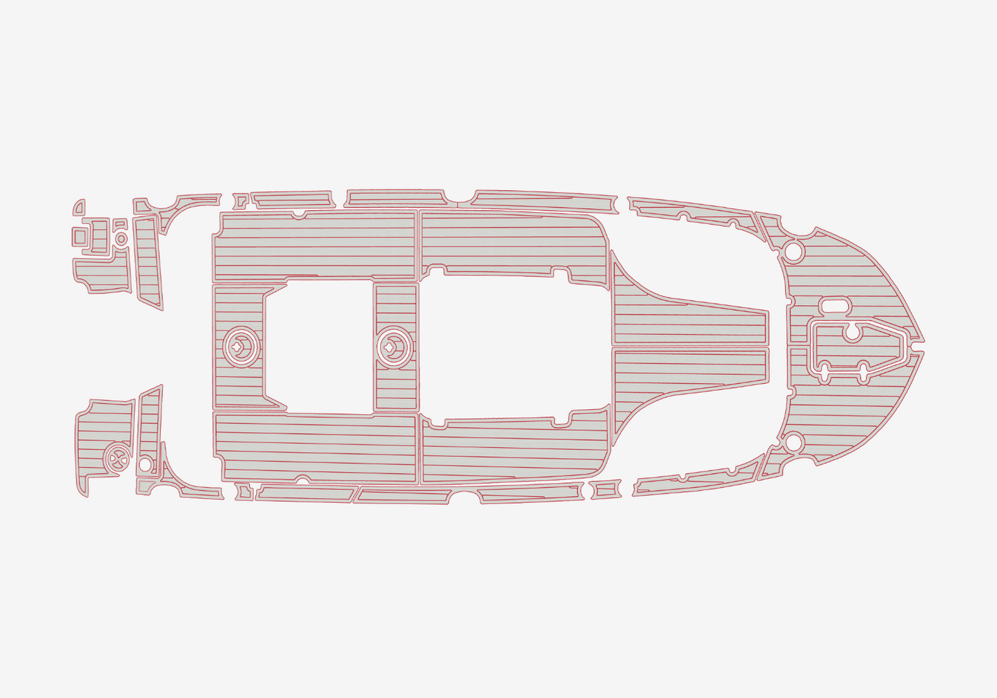 2022-2023 Sea Hunt 25 Escape Cockpit Swim platform bow 1/4"6mm EVA Foam floor