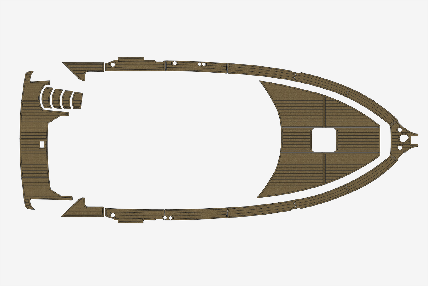 1997-1998 Carver MY 355 Swim platform bow 1/4"6mm EVA Foam carpet marine floor