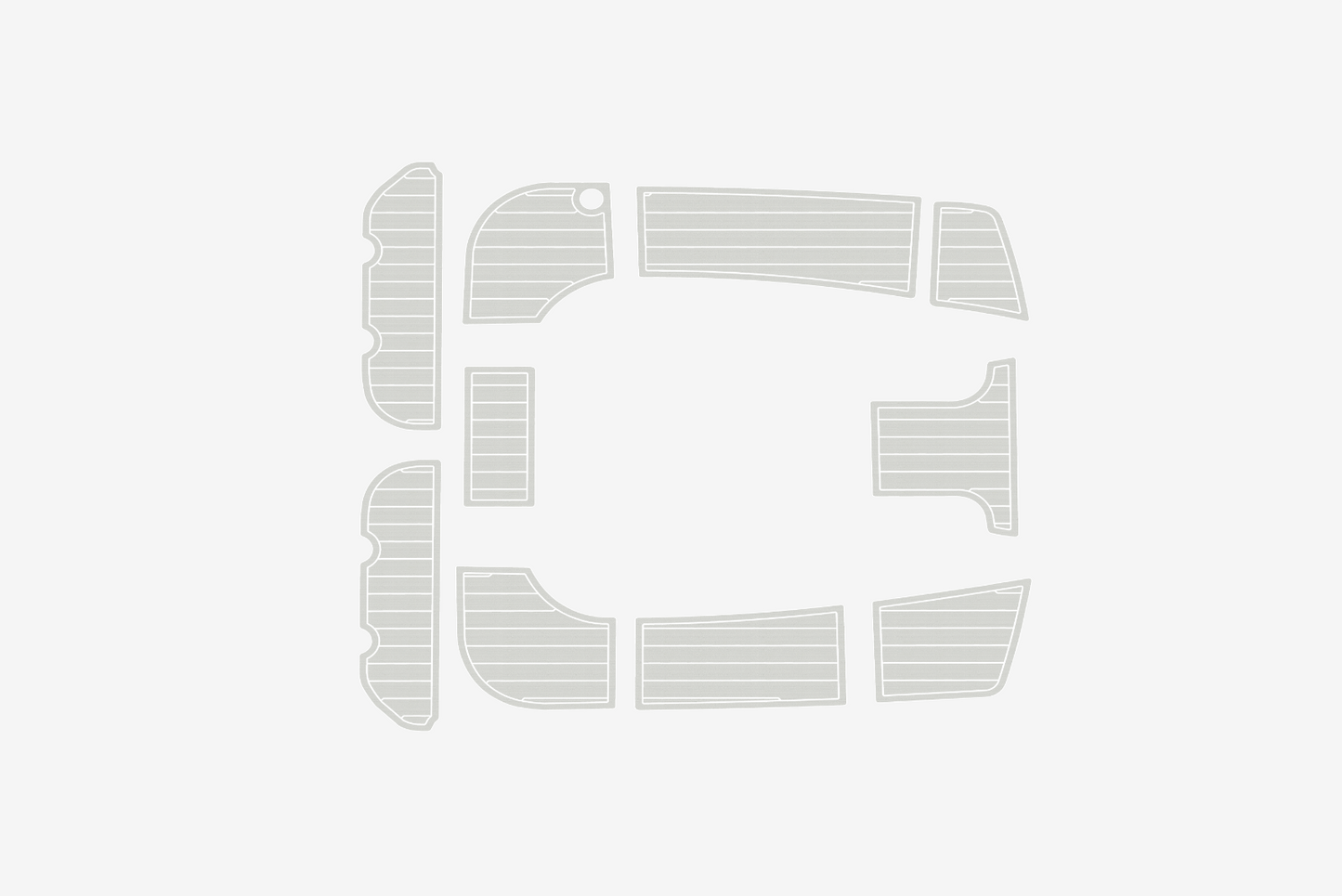 2004-2009 Hunter 38 Cockpit Swim platform 1/4"6mm EVA Foam faux floor