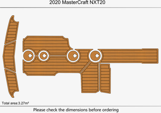 2020 Mastercraft NXT20 Cockpit Swim platform bow 1/4"6mm EVA foam mat floor