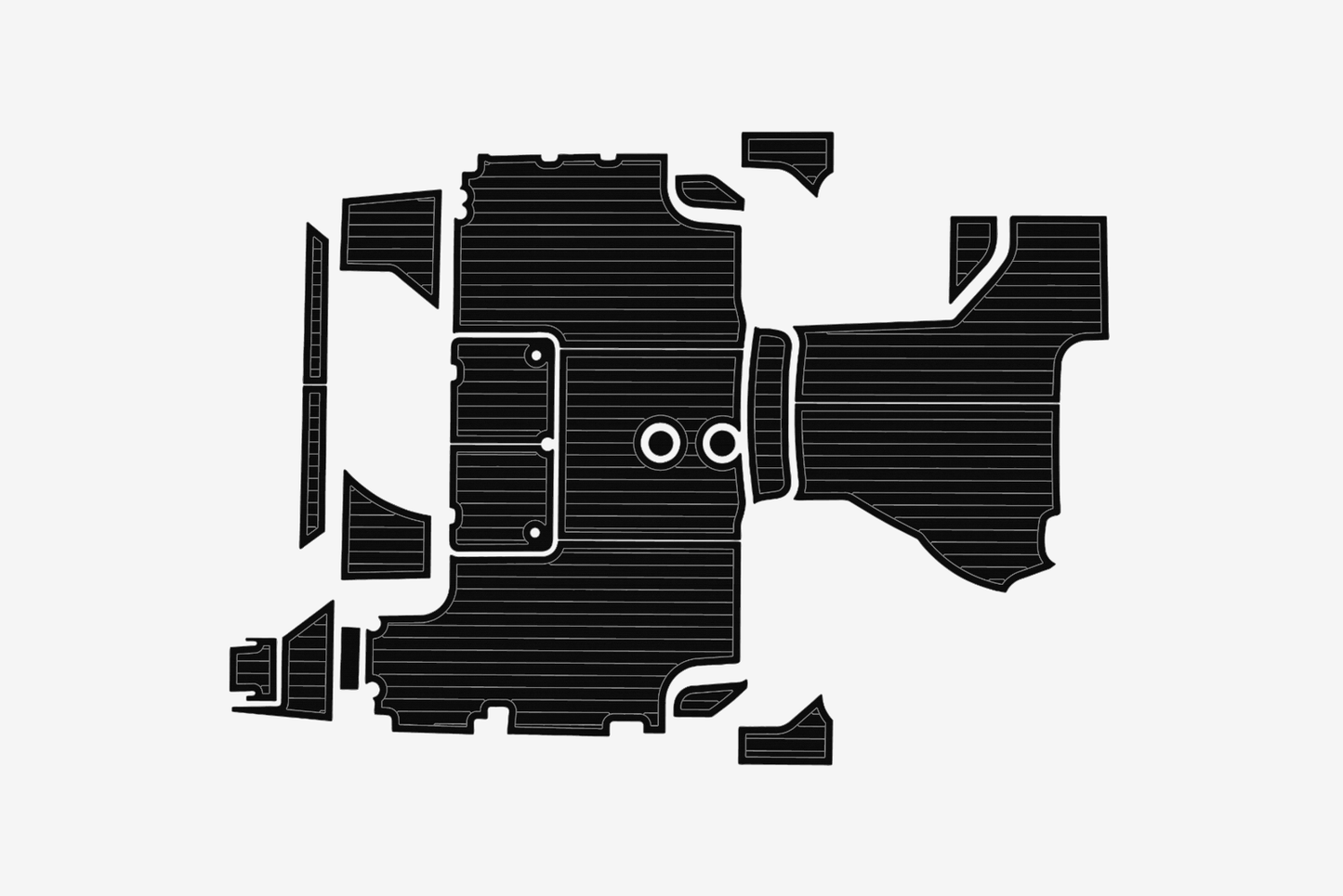 2017 Grady White 37 Express Cockpit Swim platform 1/4"6mm EVA Foam carpet floor