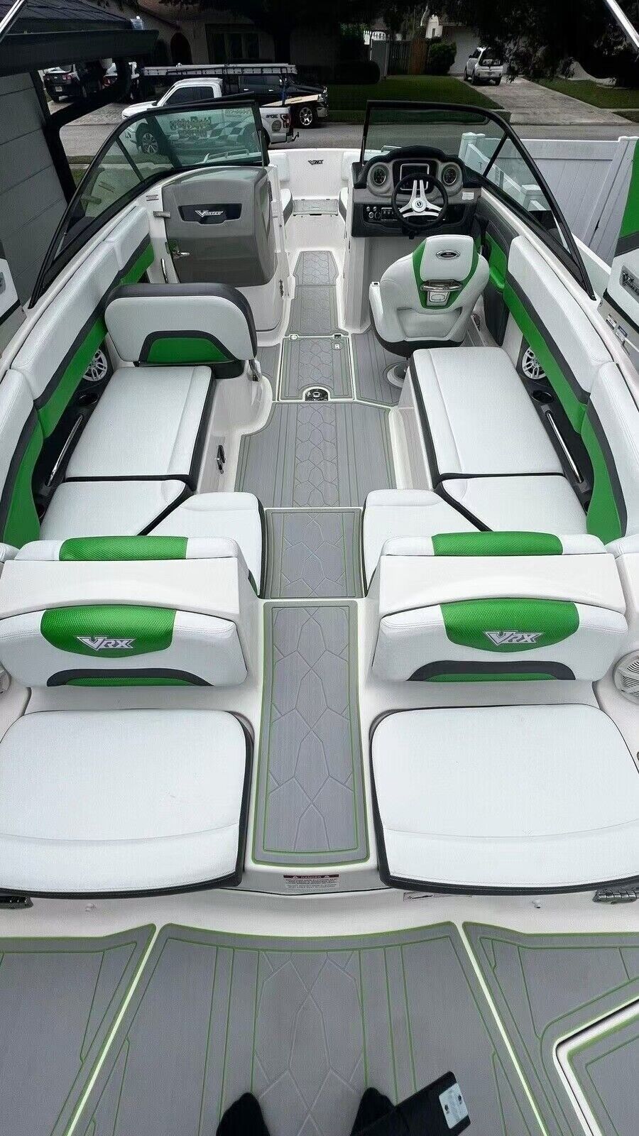 2017 Chaparral 243 VR cockpit & Swim Platform Pads 1/4" 6mm EVA Teak deck floor
