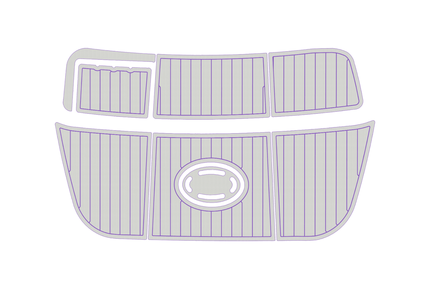 1992-2006 Crownline 225 BR SP Swim platform 1/4"6mm EVA foam faux mat floor