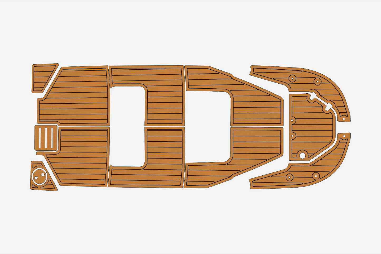 2021 Boston Whaler 150 Montauk Anti-slip Custom EVA marine deck flooring