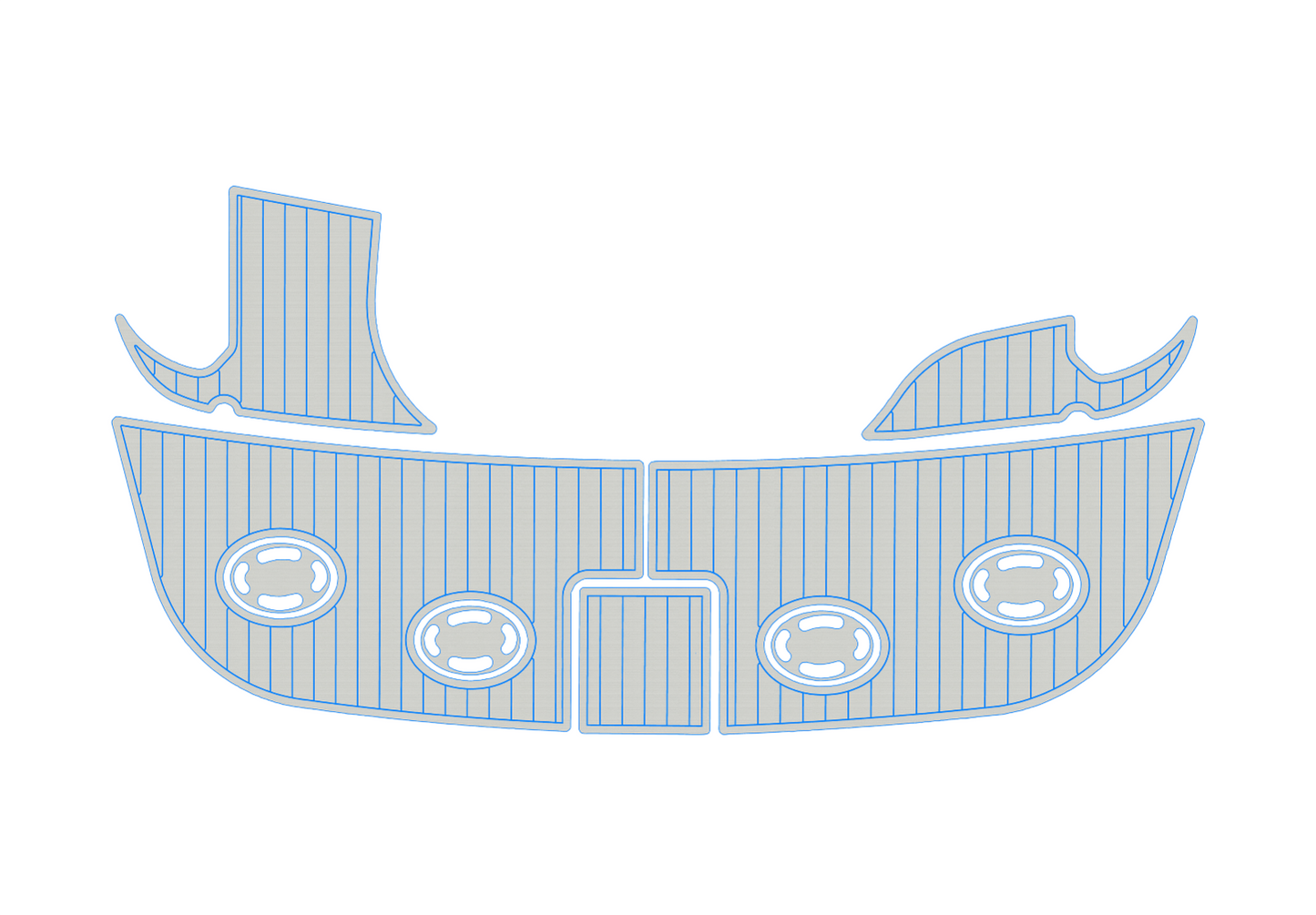 1999-2005 Sea Ray Sundancer 460 Swim platform 1/4"6mm EVA Fauxfoam floor