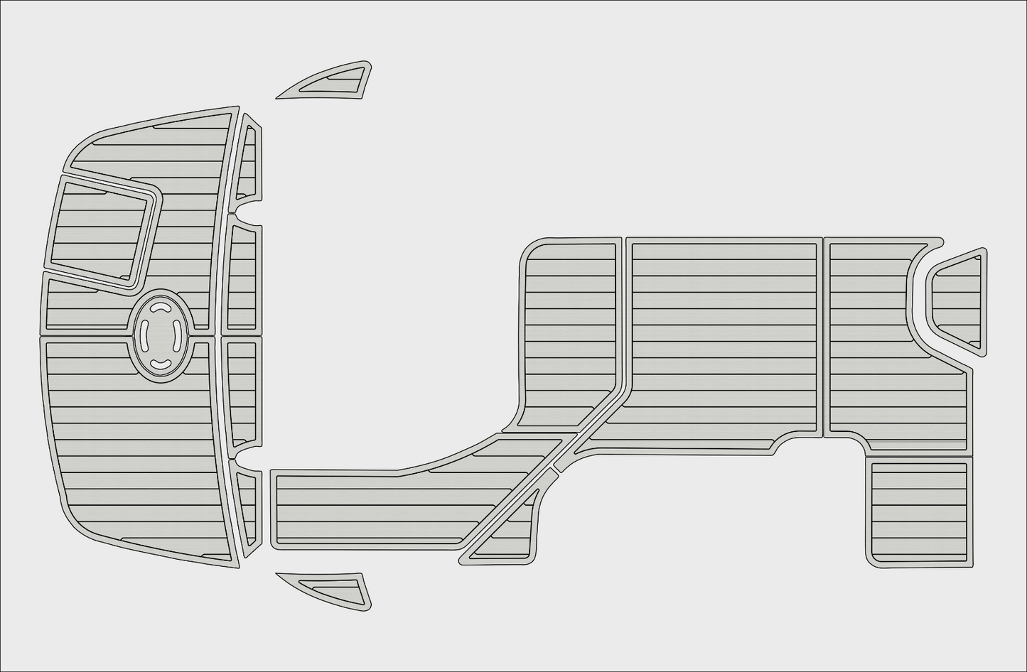 2010-2015 Sea Ray 305 sundancer Cockpit Swim platform 1/4"6mm EVA foam mat floor