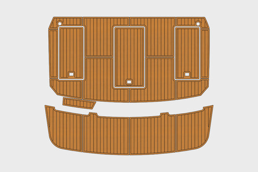 1986-1988 Carver 36 Mariner Cockpit Swim platform 1/4"6mm EVA Foam carpet floor